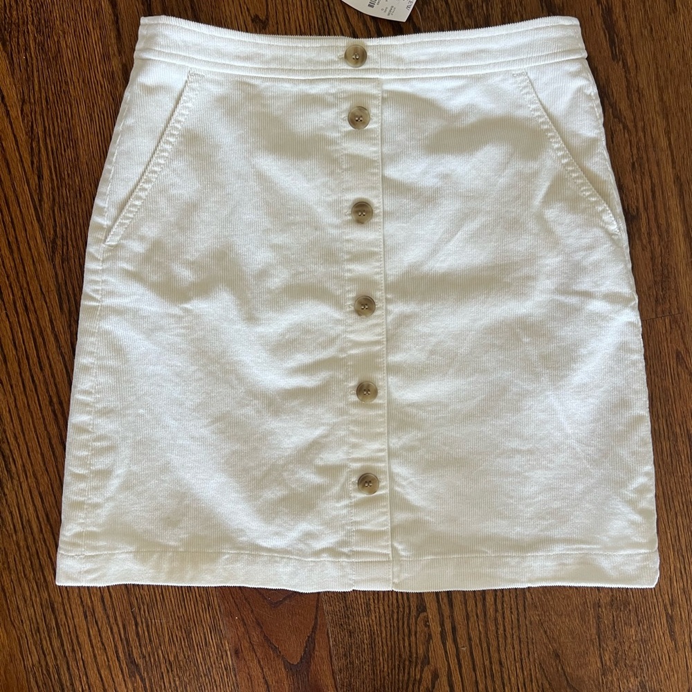 J.Crew Factory skirt winter white size 0 NWT